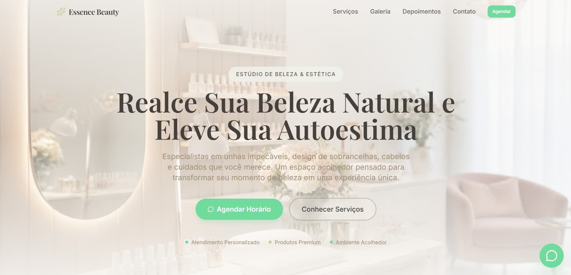 Exemplo de site profissional moderno desenvolvido pela HC Web Sites